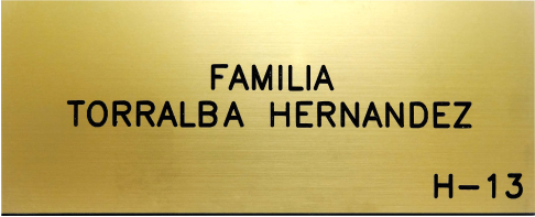 Placas de identificación